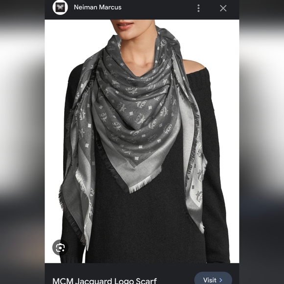 MCM shawl scarf - Picture 9 of 16